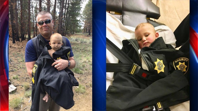 Missing infant found naked and unharmed in Oregon woods; dad arrested, police say