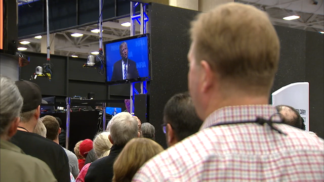 NRA conventioneers thrilled with Trump, Pence speeches