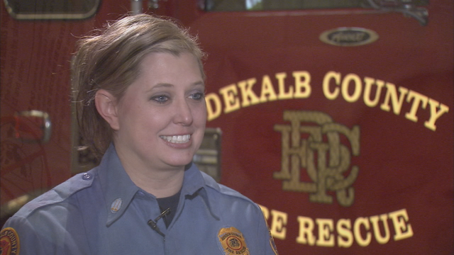 Firefighter speaks about catching baby in blaze