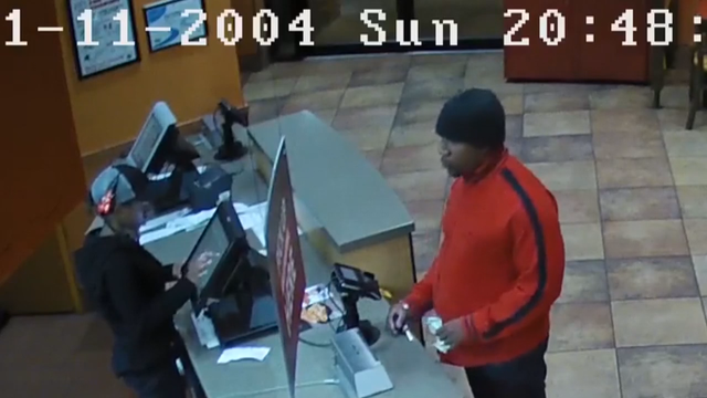 Fast food robber's blood may help lead to arrest