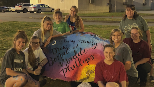 Students create new memorial after 'spirit rock' vandalized