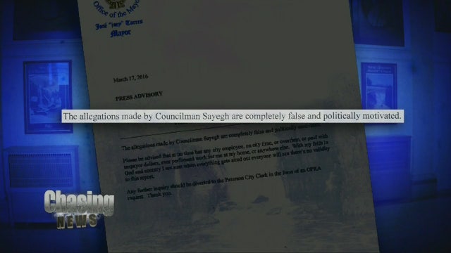 Questions about city workers at mayor's house