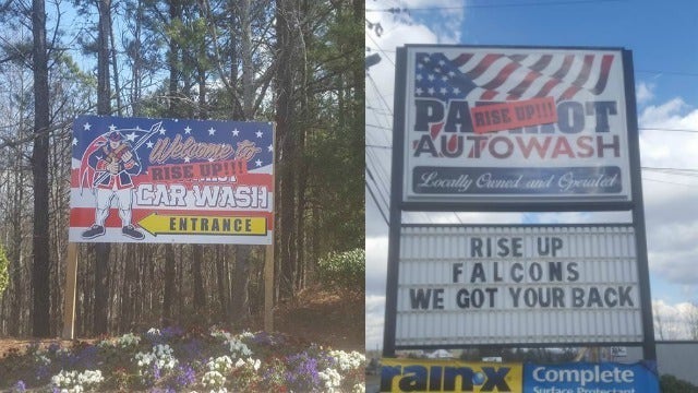 Cumming gas station changes name to support Falcons
