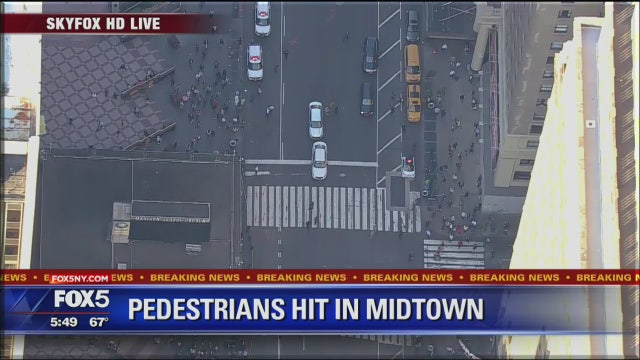 Van crashes into pedestrians near Penn Station