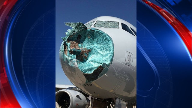 American Airlines plane heading to Phoenix damaged by hail over New Mexico