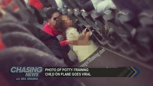 Photo of potty training on plane goes viral