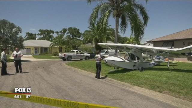Pilot 'dazed' but OK after plane crashes into Englewood yard