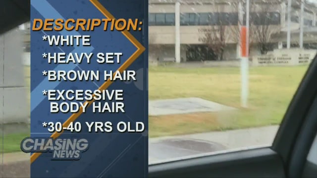 Police hunt for naked, hairy man