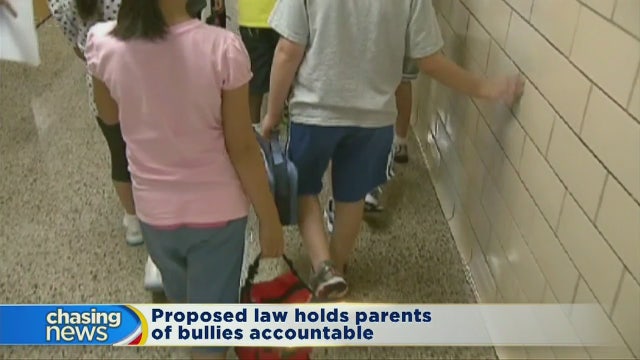 Proposed law would hold parents of bullies accountable