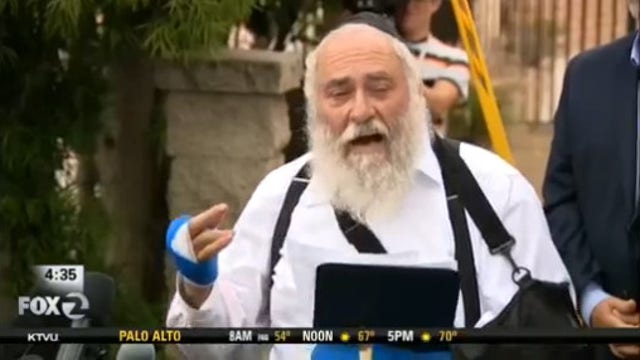 Rabbi's hands are shattered in fatal attack on Calif. synagogue, says gun 'miraculously' jammed