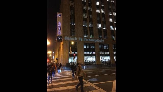 Resistance SF calls for Twitter to ban President Trump