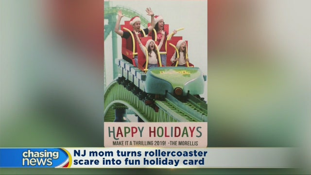 Rollercoaster scare inspires funny holiday card
