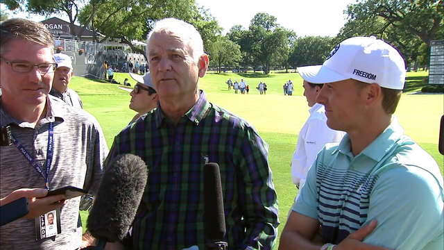 Bill Murray plays with Jordan Spieth at Dean and DeLuca Invitational Pro-Am