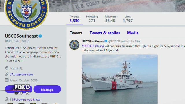 Search continues for passenger missing from Tampa cruise ship