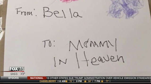 4-year-old sends birthday cake to mother in heaven