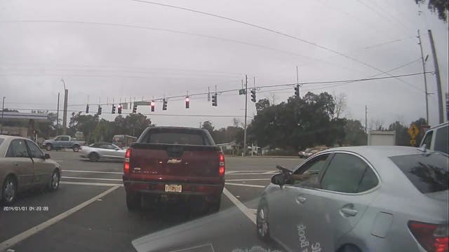 Shootout on busy Florida street captured on dashcam