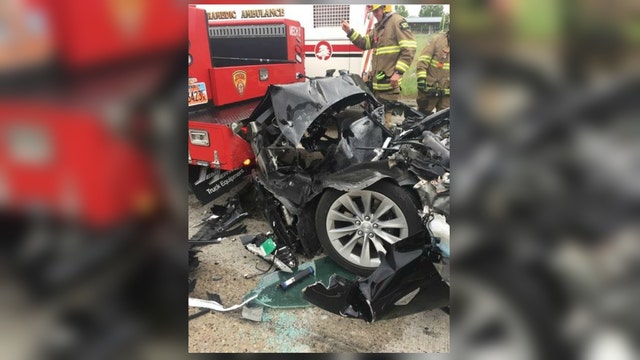 Was this Tesla on autopilot when it rear-ended a fire truck at 60 mph?