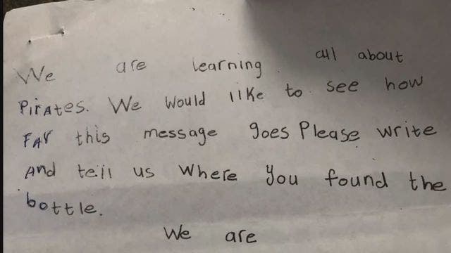 Florida couple find decades-old message in bottle from Scotland