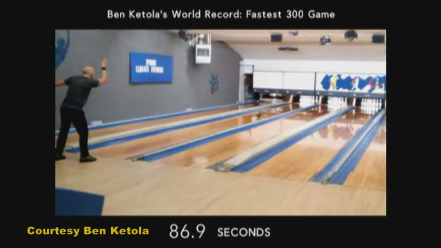 WATCH: Man bowls perfect 300 in 87 seconds