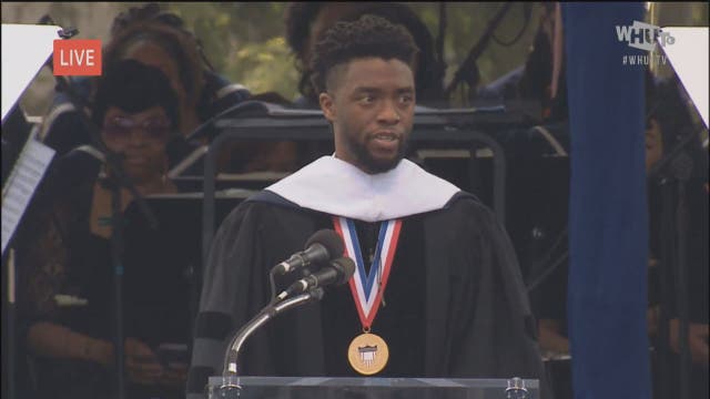 'Black Panther' star Chadwick Boseman inspires Howard University graduates at commencement