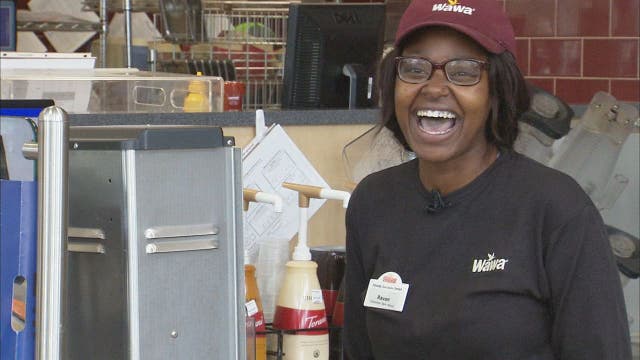 Wawa's own barista gives customers a pick-me-up through song