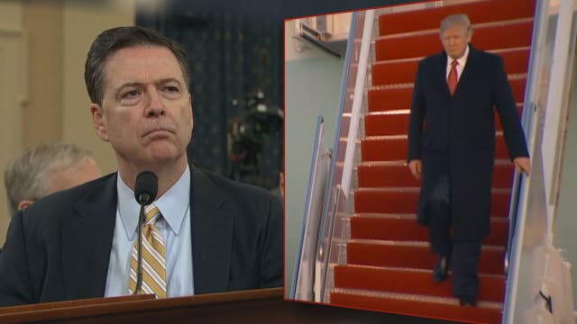 Comey compares Trump to mob boss, Trump cries 'slime ball'