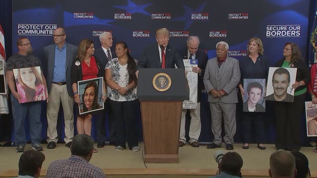 Trump hosts 'Angel Families' at White House event focused on illegal immigrant crime