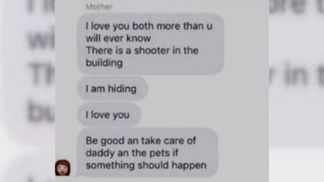 Heartbreaking text message exchange during Aberdeen shooting from mother to daughter