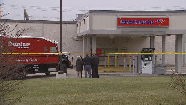 Armored vehicle robbed by armed gunmen outside of Bank of America in Beltsville