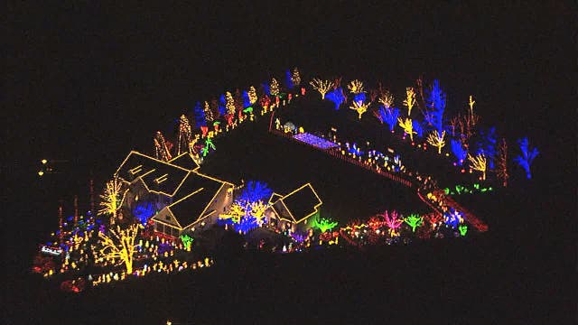 Beautiful Christmas light display illuminates home in Olney
