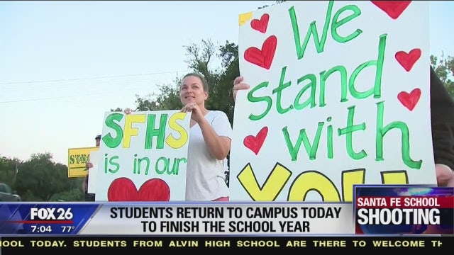 Santa Fe High School students return 11 days after deadly shooting