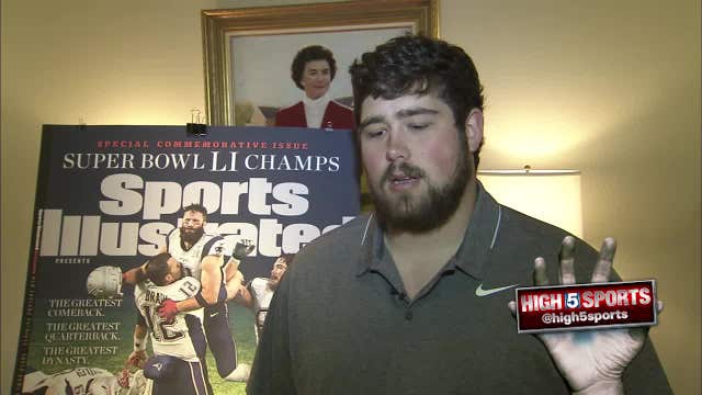 Super Bowl Champion honored by Wesleyan School