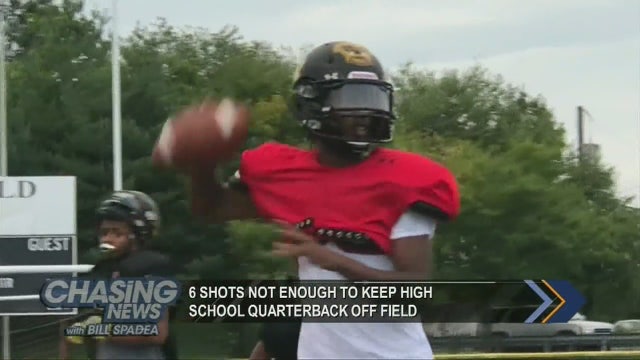 Teen recovers from shooting and returns to the gridiron