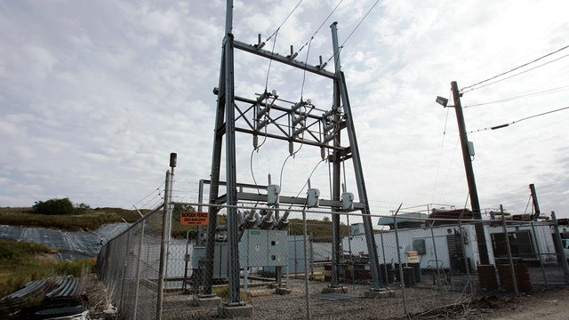 Invisible flame burning birds over NJ landfill