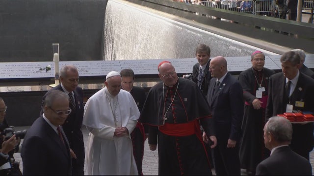Pope Francis visits 9/11 memorial