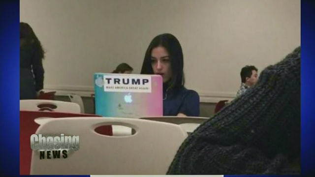 Trump sticker photo goes viral