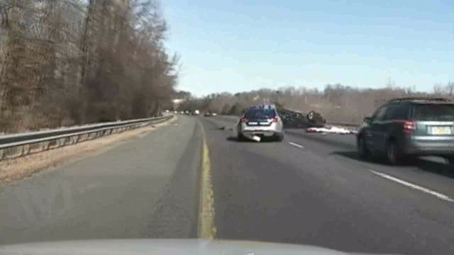 Dash cam video of Stafford County suspect shooting at cops, leading high-speed chase released