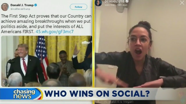 Who's better at social media -- President Trump or NY's AOC?