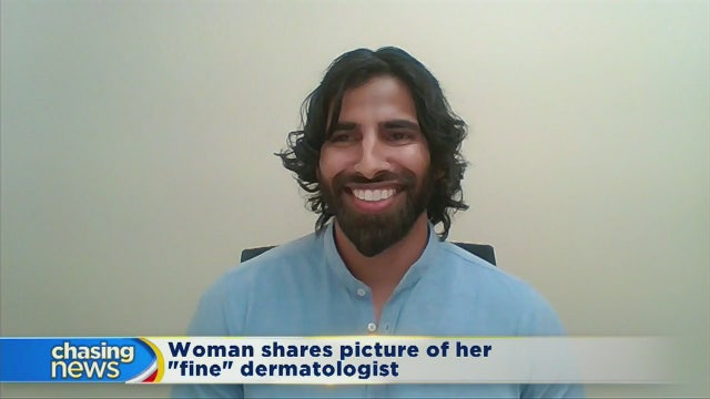 Woman shares pic of her "fine" dermatologist