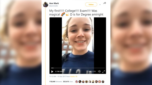 College freshman details first final exam in viral video