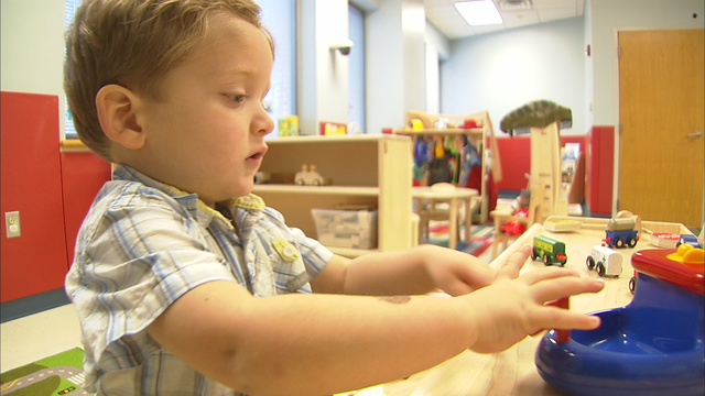 Atlanta preschool teaches autistic and 'typical' two-year-old's social skills