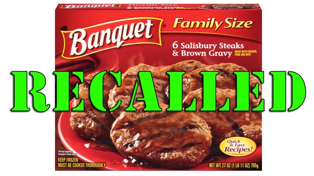 Banquet Salisbury Steak meals recalled for possible bone fragments