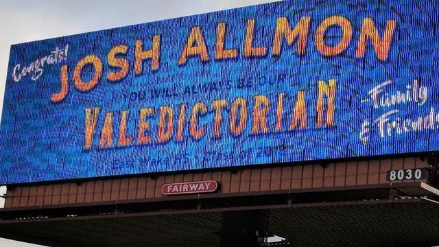 Dad buys billboard for son after school doesn't recognize him as valedictorian