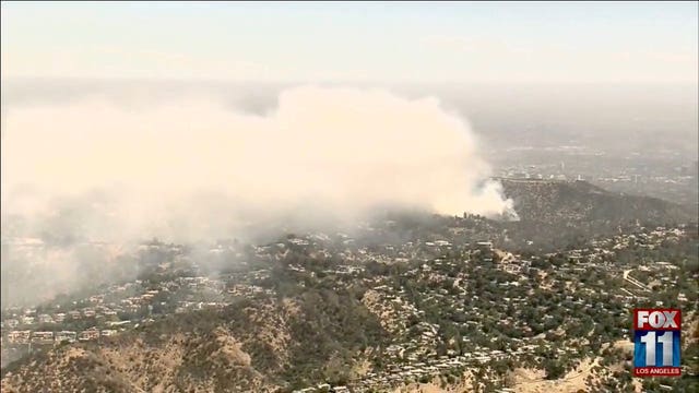 Fire in Beverly Crest 60 percent contained, 40 acres burned