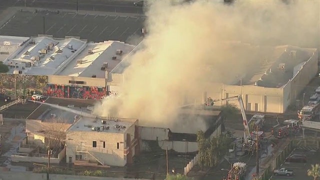 Firefighters battle 2nd-alarm fire in downtown Phoenix