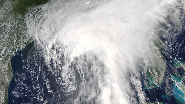 Boy killed by log in surf as tropical storm churns in Gulf