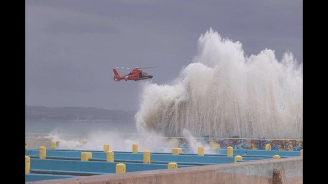 Huge waves slam into Puerto Rico, force evacuations