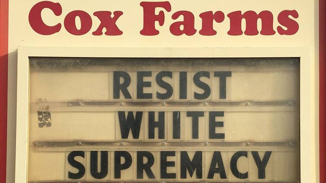 Virginia farm's 'Resist White Supremacy' sign goes viral