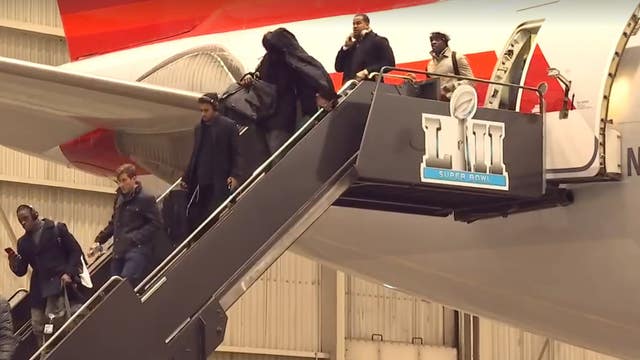 Eagles arrive in Minneapolis ahead of Super Bowl LII