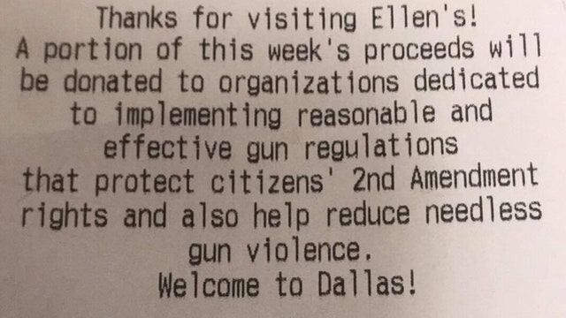 Dallas restaurant to donate $15k to group seeking tougher gun laws